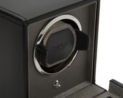 Wolf Cub Black Watch Winder With Cover 461103