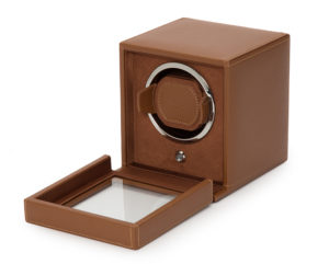 Wolf Cub Cognac Watch Winder With Cover 461127