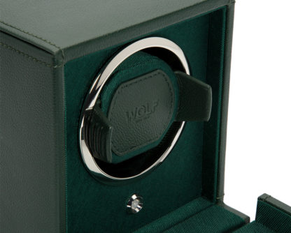 Wolf Cub Green Watch Winder With Cover 461141