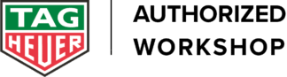TAG Heuer logo on black background.