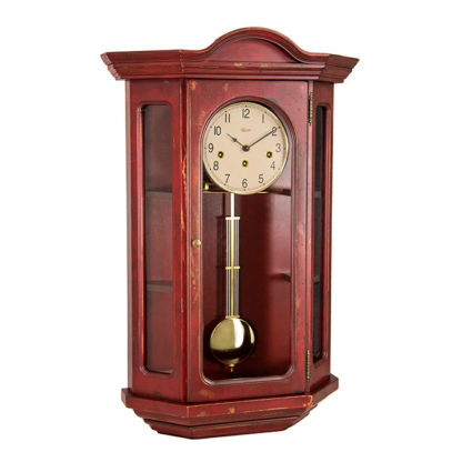 Hermle FAULKNER Red Curio Clock 70305-RD0341