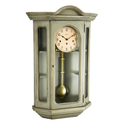 Hermle FAULKNER Gray Curio Wall Clock 70305-GY0341