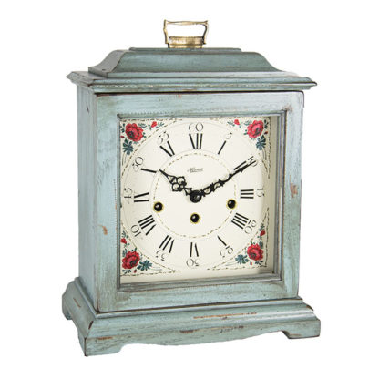 Hermle AUSTEN Light Blue Mechanical Mantel Clock 22518-LB0340