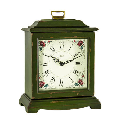 Hermle AUSTEN Dark Green Quartz Mantel Clock 22518-DGQ
