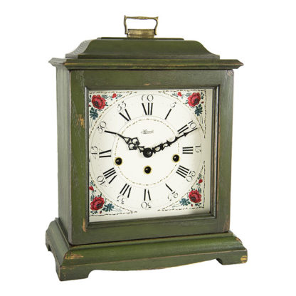 Hermle AUSTEN Dark Green Mechanical Mantel Clock 22518-DG0340