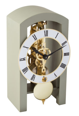 Hermle PATTERSON Grey Mantel Clock 23015-D10721