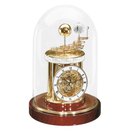 Hermle ASTROLABIUM Mahogany Brass Mantel Clock 22836-072987