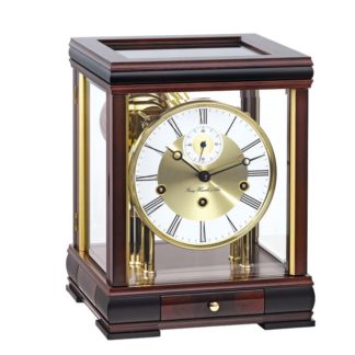 Hermle BERGAMO Mahogany Mantel Clock